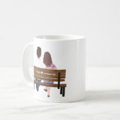 Personalisiertes Portrait Couple Du bist meine Per Kaffeetasse (Vorderseite Links)