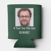 Personalisiertes Portrait Dose Cooler Dosenkühler (Rückseite)