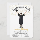 Personalisiertes Portrait Einladungen für männlich (Vorderseite)