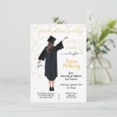 Personalisiertes Portrait Nurse Medical Abschluss  Einladung (Stehend Vorderseite)