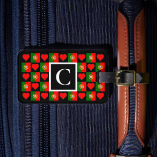 Personalisiertes portugiesisches Etikett Benutzerd Gepäckanhänger