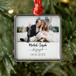Personalisiertes Porzellan Foto Ornament Aus Metall