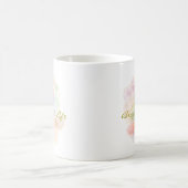 Personalisiertes positives Zitat Harzkunst-Typogra Kaffeetasse (Mittel)
