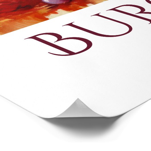 Personalisiertes Poster aus dem Weingarten (Ecke)