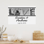 Personalisiertes Poster Einzigartiges Hochzeitsges (Küche)