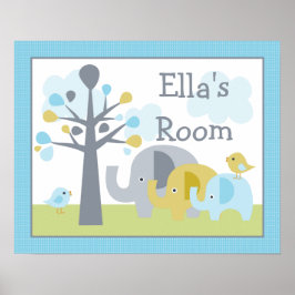 Personalisiertes Poster "Elephant Trunks of Liebe"