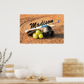 Personalisiertes Poster für Fastpech Softball-Spie (Küche)