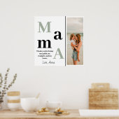 Personalisiertes Poster Mama-Lovely Message and Fo (Küche)