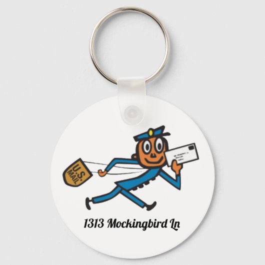 Personalisiertes Postfach Schlüsselanhänger (Vorderseite)