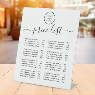 Personalisiertes Preisführer-Podiumsschild Sockelschild