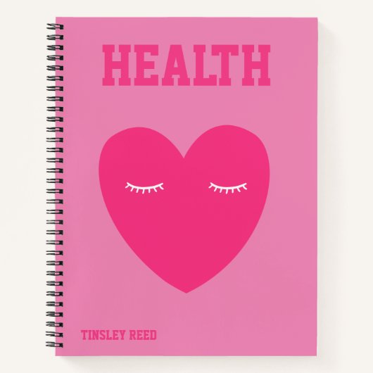 Personalisiertes Preppy-Notebook Notizblock (Vorderseite)