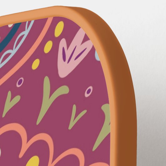 Personalisiertes Preppy Retro Pickleball Paddel Pickleball Schläger (Linke Seite)