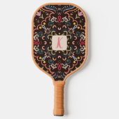 Personalisiertes Preppy Retro Pickleball Paddel Pickleball Schläger (Rückseite)