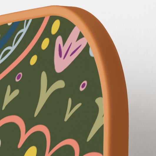 Personalisiertes Preppy Retro Pickleball Paddel Pickleball Schläger (Linke Seite)