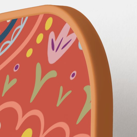 Personalisiertes Preppy Retro Pickleball Paddel Pickleball Schläger (Linke Seite)