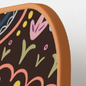 Personalisiertes Preppy Retro Pickleball Paddel Schläger (Linke Seite)