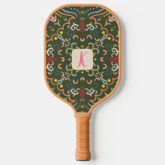 Personalisiertes Preppy Retro Pickleball Paddel Schläger