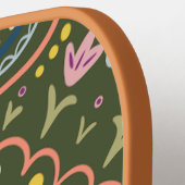 Personalisiertes Preppy Retro Pickleball Paddel Schläger (Linke Seite)