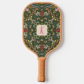 Personalisiertes Preppy Retro Pickleball Paddel Schläger (Rückseite)