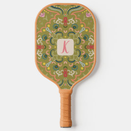 Personalisiertes Preppy Retro Pickleball Paddel Schläger