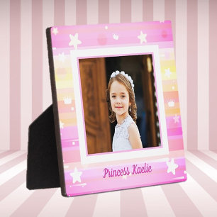 Personalisiertes Prinzessinnen-Foto-Tischplakette Fotoplatte