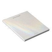 Personalisiertes Prisma-Regenbogen-Ästhetik-Punkt- Notizblock (angewinkelt)