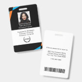 Personalisiertes professionelles Mitarbeiter-ID-Fo Ausweis (Vorder- & Rückseite)