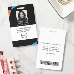 Personalisiertes professionelles Mitarbeiter-ID-Fo Ausweis