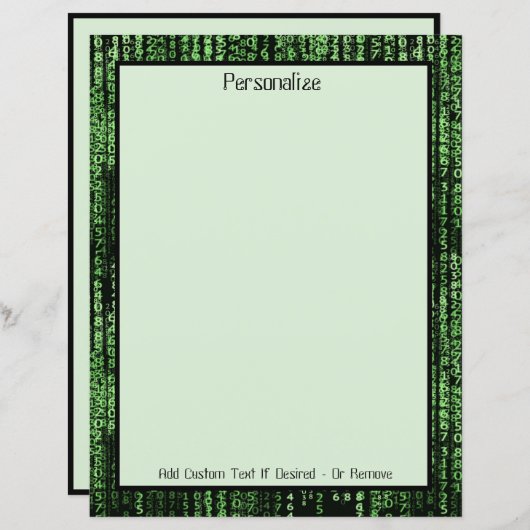 Personalisiertes Programm für Computerdatenmatrix (Vorne/Hinten)