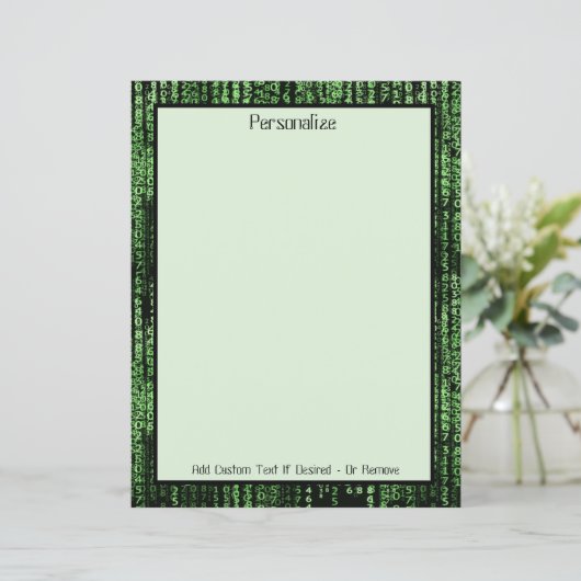 Personalisiertes Programm für Computerdatenmatrix (Stehend Vorderseite)