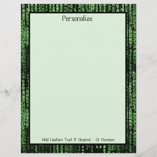 Personalisiertes Programm für Computerdatenmatrix (Vorderseite)