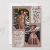 Personalisiertes Prom Abschluss aussenden Couple F Einladung (Vorderseite)
