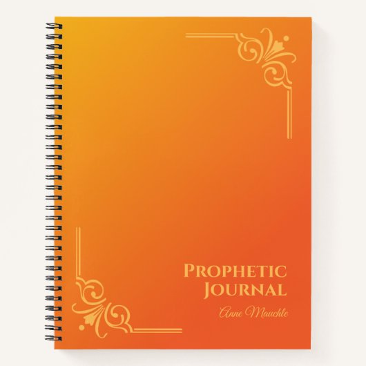 Personalisiertes Prophetic Journal SpiralNotebook Notizblock (Vorderseite)