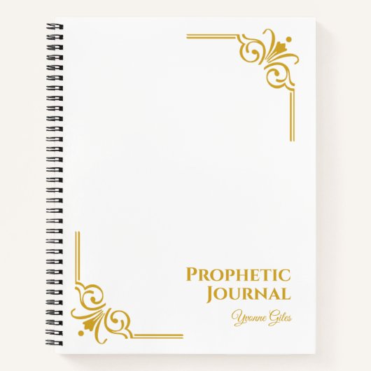 Personalisiertes Prophetic Journal SpiralNotebook Notizblock (Vorderseite)