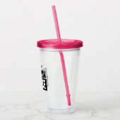 Personalisiertes Proteinshake-Tummelglas mit Decke Acryltrinkbecher (Links)