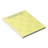 Personalisiertes Protractor-Math-Muster Notizblock (angewinkelt)