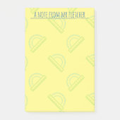 Personalisiertes Protractor-Math-Muster Post-it Klebezettel (Vorderseite)