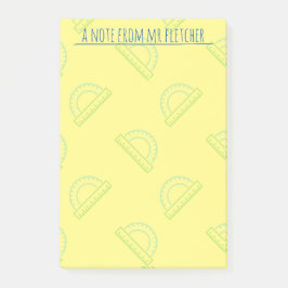 Personalisiertes Protractor-Math-Muster Post-it Klebezettel