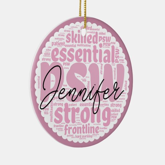 PERSONALISIERTES PSW KERAMIK ORNAMENT (Rechts)