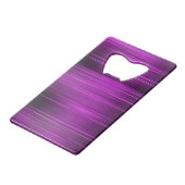 Personalisiertes psychedelisches Lila Geldbeutel Flaschenöffner (Rückseite Schrägansicht)