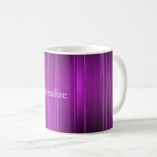Personalisiertes psychedelisches Lila Kaffeetasse (VorderseiteRechts)