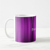 Personalisiertes psychedelisches Lila Kaffeetasse (Links)