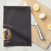 Personalisiertes Pub Bar Handtuch mit Individuelle (Viertel Falte)