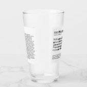 Personalisiertes Publikationsglas - weißer Hinterg Glas (Rechts)