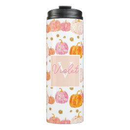 Personalisiertes Pumpkettenmuster Thermal Tumbler Thermosbecher