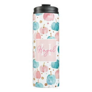 Personalisiertes Pumpkettenmuster Thermal Tumbler Thermosbecher