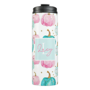 Personalisiertes Pumpkettenmuster Thermal Tumbler Thermosbecher
