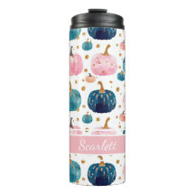 Personalisiertes Pumpkettenmuster Thermal Tumbler