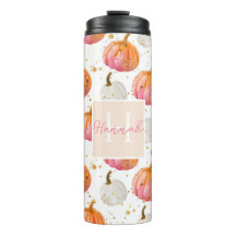 Personalisiertes Pumpkettenmuster Thermal Tumbler