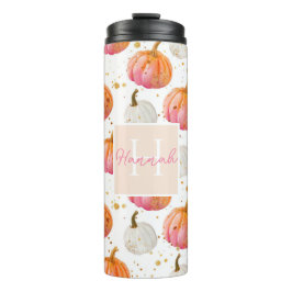 Personalisiertes Pumpkettenmuster Thermal Tumbler Thermosbecher